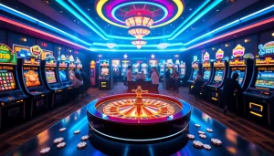 Experience the thrilling online casino atmosphere at HappyLuke with vibrant games and engaging players.