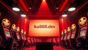 Experience the excitement of online gaming at ku888.dev with vibrant casino visuals.