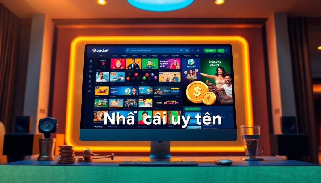 Engage with the top Nhà cái uy tín platform featuring vibrant gaming graphics and user-friendly design.