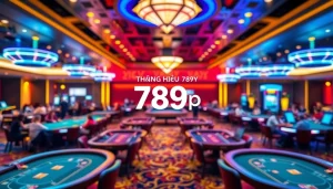 Experience the thrilling atmosphere of thương hiệu 789p with engaged players at casino tables.