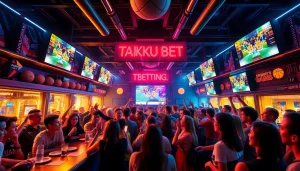 Engage in sports betting excitement at https://taikubet.nl/ with diverse fans cheering for their teams.