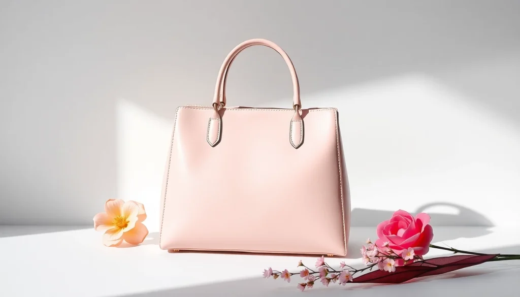 Elegant 58win handbag displayed with floral accents to enhance luxury.