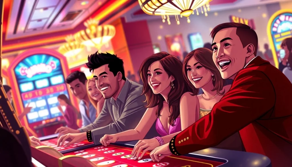 Experience the thrilling game jumbo99 with vibrant players enjoying high-stakes excitement.