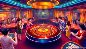 Explore the excitement of online gaming at https://deanmadonia.com/ featuring lively casino scenes.