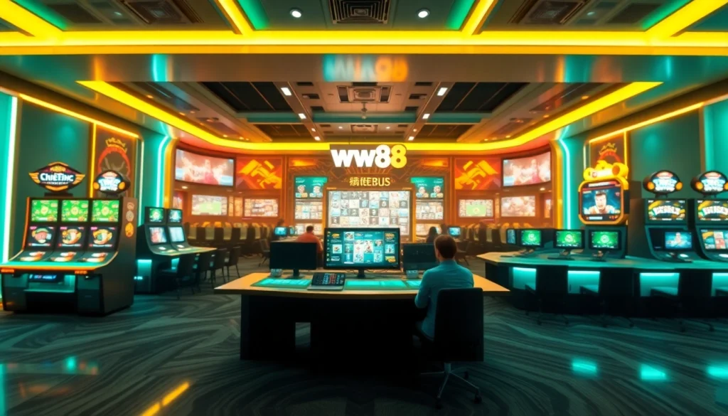 The interactive betting interface of trang chủ ww88 featuring vibrant sports highlights and modern gaming.