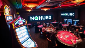 Experience the thrill of gambling at NOHU90 casino with vibrant slots, poker, and roulette games.