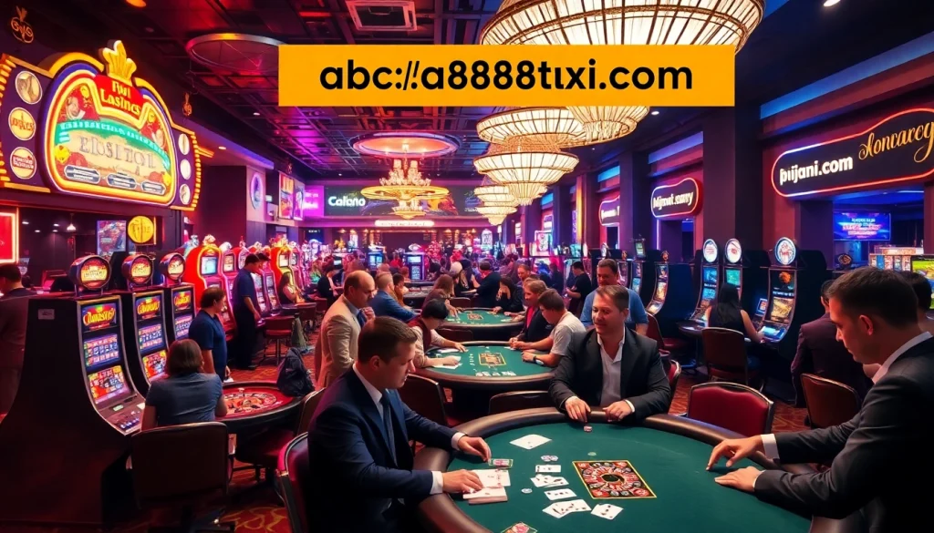 Experience the thrill of winning at the casino with games featuring https://abc88taxi.com, vibrant slot machines, and engaged players.
