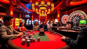 Gà Vàng TV enhances your betting experience at vibrant casino games.