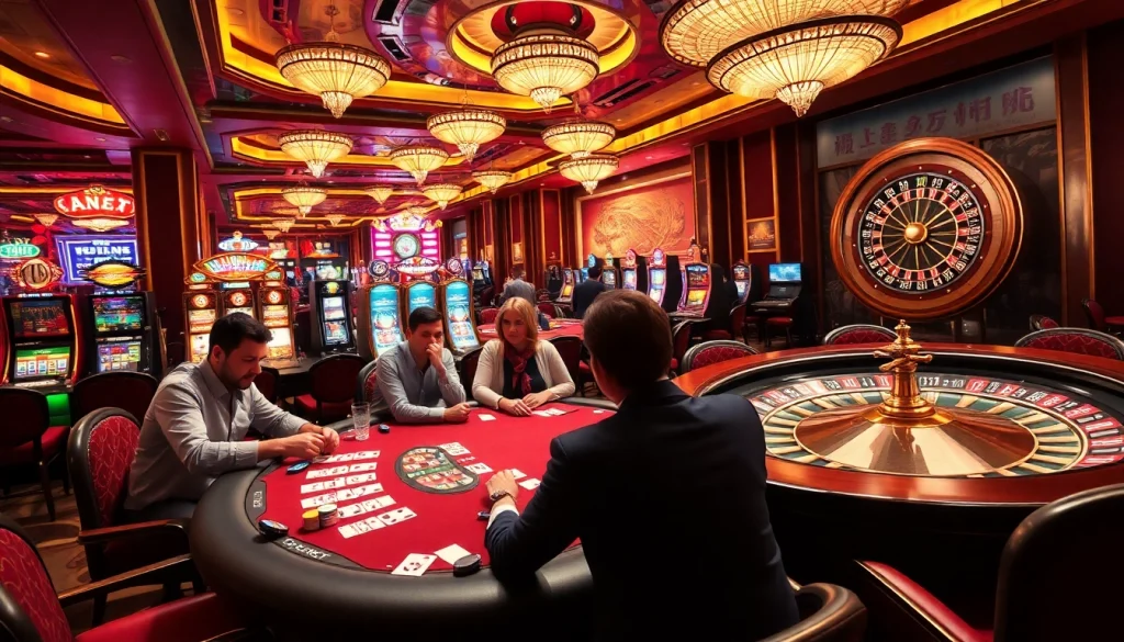 Experience the thrill of gambling at its finest with bong da lu fun as players engage around a vibrant poker table.