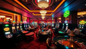 Experience excitement at https://loto188fun.me/ with players enjoying thrilling casino games and colorful slot machines.
