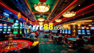 Players enjoy thrilling games at rr88 com casino with vibrant slots and tables.