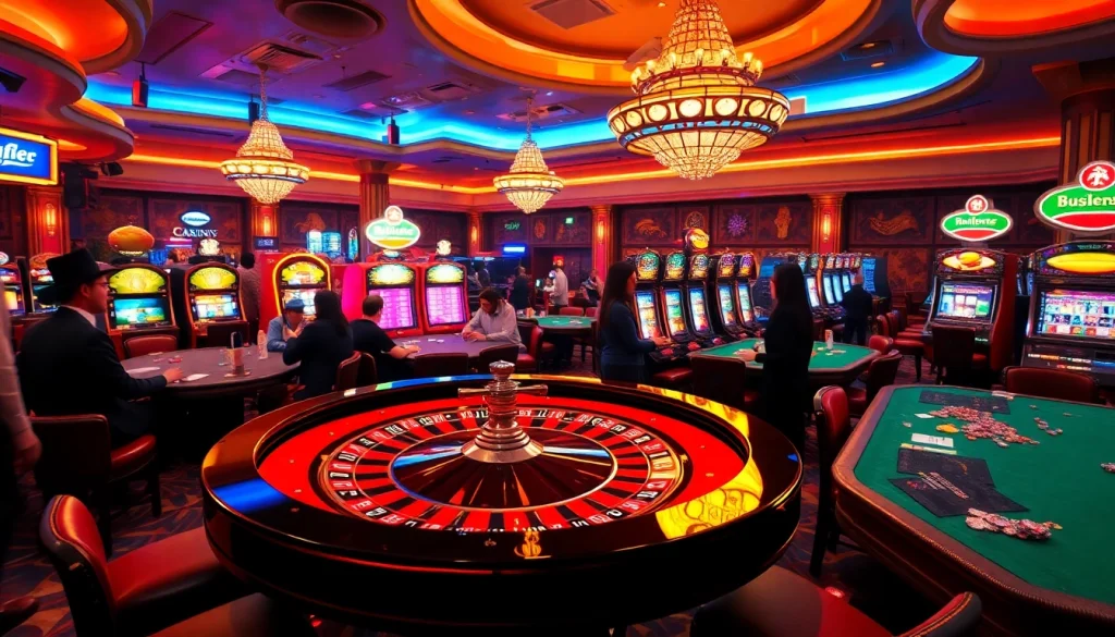 Experience the thrill of betting with vibrant casino elements from https://78winone.com/, featuring roulette and slot machines.