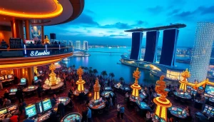 Experience the luxurious atmosphere of the Singapore Casino Site with vibrant gaming and stunning architecture.