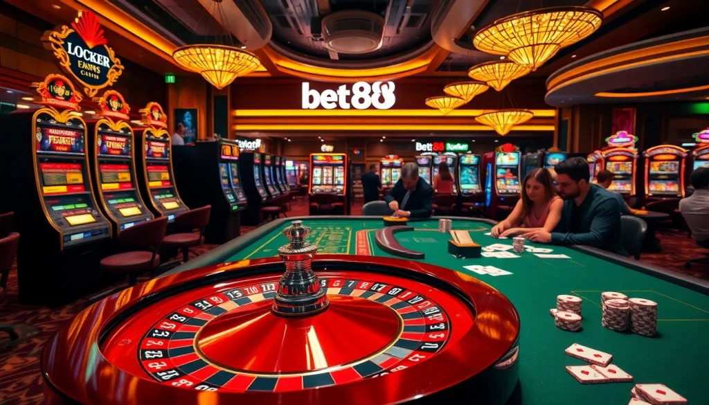 Experience the thrill of winning at Bet88VN.Locker with engaging casino games and vibrant slot machines.