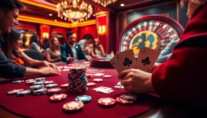 Experience the thrill of winning at 78winni.net's luxurious poker table scene filled with excitement and camaraderie.