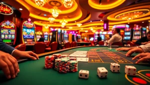 Players enjoying various games at a casino, strategizing with 92 pkr bets on poker and roulette.
