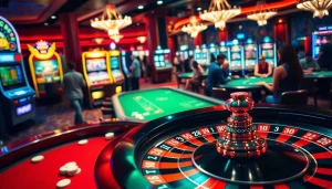 Experience the thrill of winning at 88CLB with vibrant roulette and enthusiastic players on the casino floor.