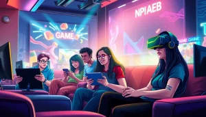 Immerse in the excitement of game online with diverse players enjoying a vibrant gaming experience.