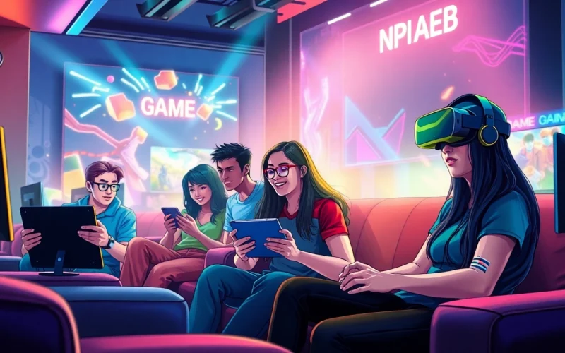 Immerse in the excitement of game online with diverse players enjoying a vibrant gaming experience.