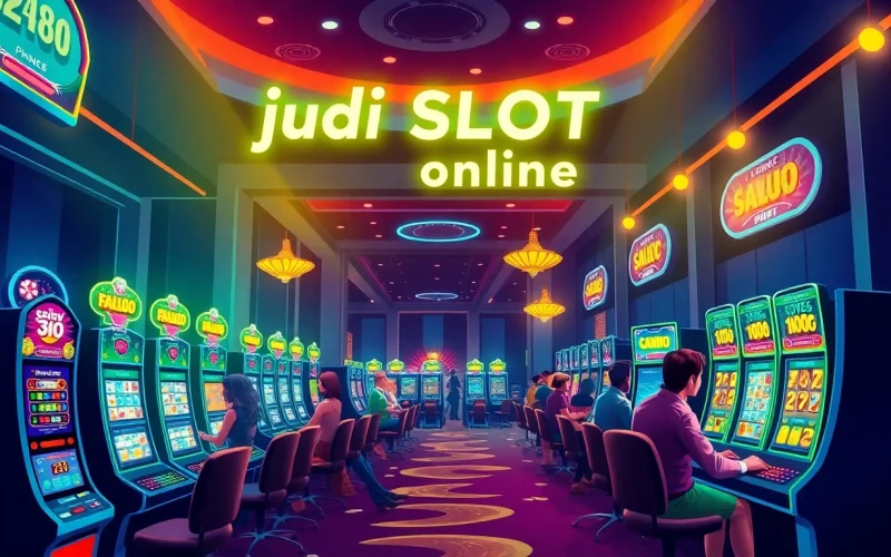 Temukan keseruan judi slot online batman138 di lingkungan kasino yang meriah dengan para pemain aktif.
